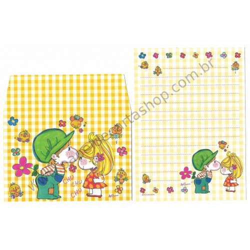 Conjunto de Mini-Papel de Carta com envelope ADO MIZUMORI 0055