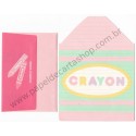 Ano 1983. Conjunto de Papel de Carta Vintage Crayons SONY