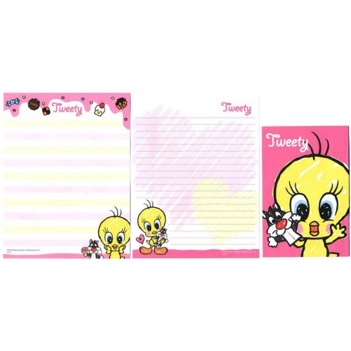 Conjunto de Papel de Carta Importado Tweety 01