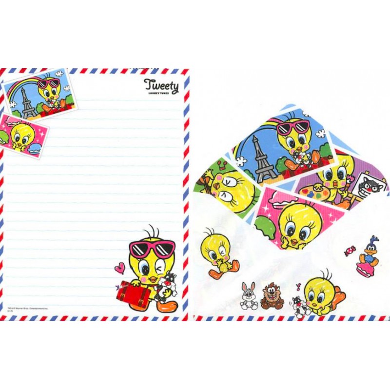 Conjunto de Papel de Carta Importado Tweety 07