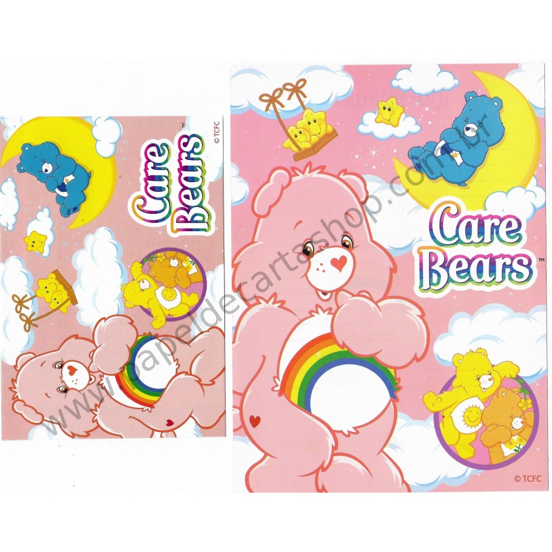 Ano 2010. Conjunto de Papel de Carta Importado Care Bears2