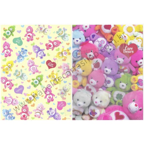 Conjunto de Papel de Carta Importado Care Bears Cousins 3