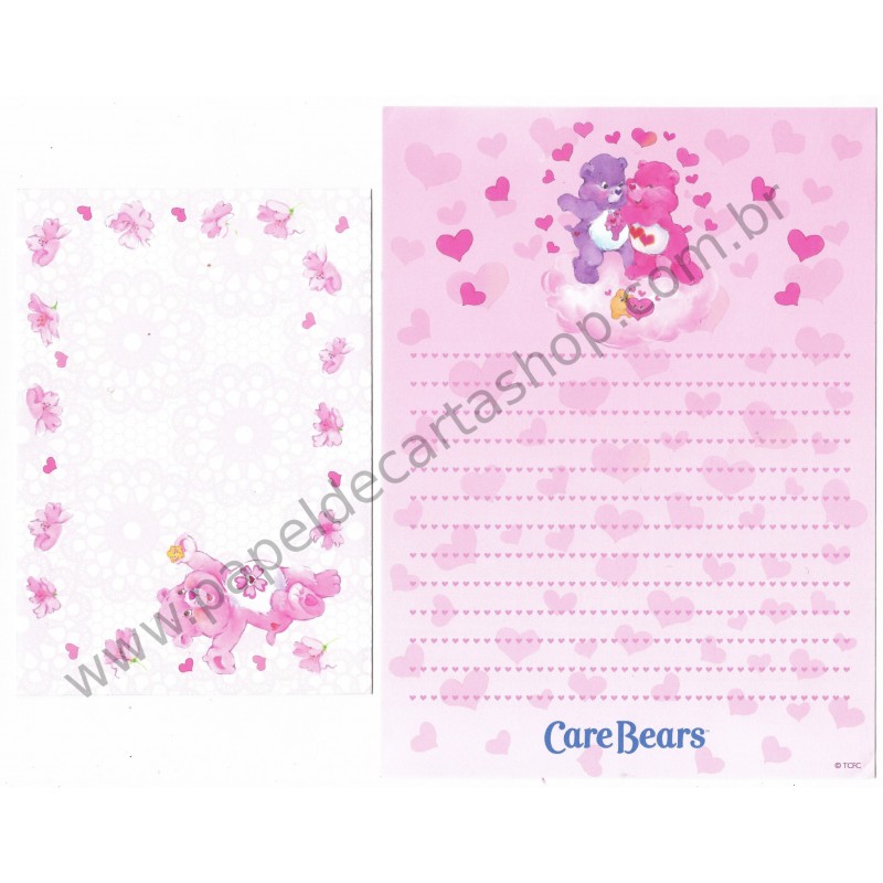 Conjunto de Papel de Carta Importado Care Bears TCFC3