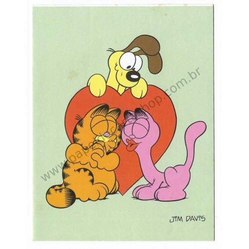 Ano 1978. Notelete Garfield CVD - Best Cards