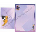 Conjunto de Papel de Carta Antigo Importado Looney Tunes Patolino Warner