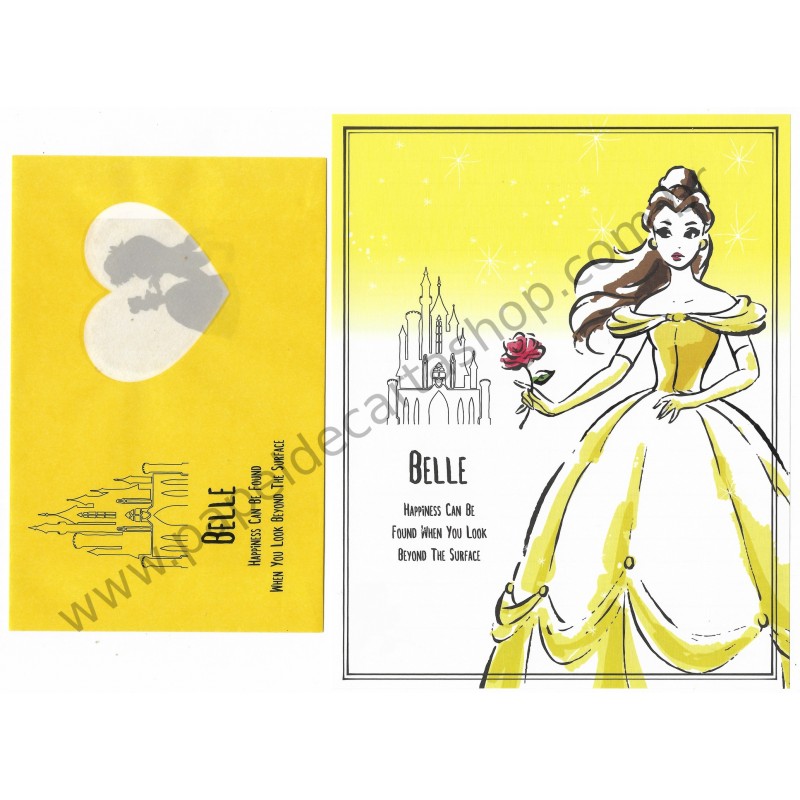 Conjunto de Papel de Carta Belle Disney Daiso