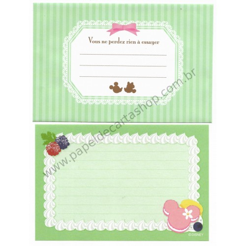 Mini Conjunto de Papel de Carta Disney Heart Minnie M CVD Japan