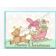 Ano 2014. Cartão Merry Christmas My Melody (DEER) SANRIO