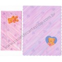 Ano 1989. Conjunto de Papel de Carta Bear Pink Vintage Sanrio Korea