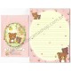 Kit 4 Conjuntos de Papel de Carta Rilakkuma Honey 2017 - San-X