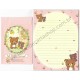 Kit 4 Conjuntos de Papel de Carta Rilakkuma Honey 2017 - San-X