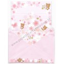 Conjunto de Papel de Carta Importado Rilakkuma Cherry Blossom (CRS)