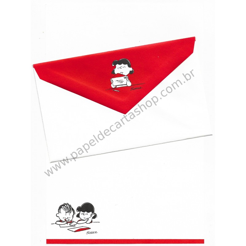 Conjunto de Papel de Carta Antigo Importado SNOOPY G15