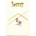 Conjunto de Papel de Carta Antigo Importado SNOOPY G16