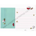 Conjunto de Papel de Carta Snoopy Watermelon3 - Vintage Peanuts Hallmark