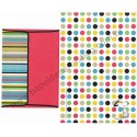 Conjunto de Papel de Carta Snoopy Color Dots Hallmark Stationery