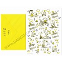 Conjunto de Papel de Carta Snoopy Yellow Hallmark Peanuts Wordwide LCC