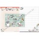 Kit 2 Conjuntos de Papel de Carta Snoopy 's Family Peanuts 2017