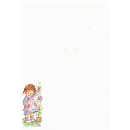 Papel de Carta Antigo Cromocart Constanza 4 Sem Frase