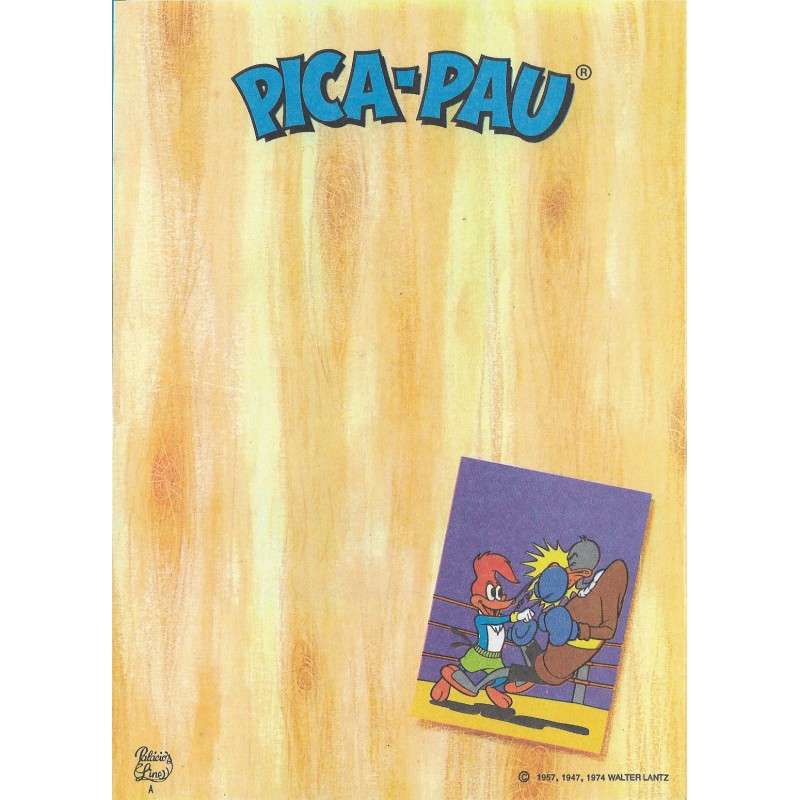 Papel de Carta Antigo Coleção Palacio's Line Turma do PICA-PAU A