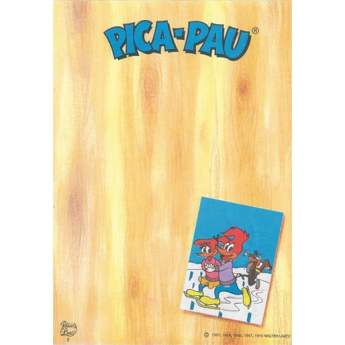 Papel de Carta Antigo Coleção Palacio's Line Turma do PICA-PAU D