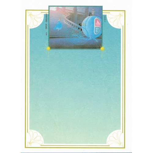 Papel de Carta Antigo Disney Cinderella - Best Cards