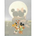 Papel de Carta Antigo Disney Mickey & Minnie Moon - Best Cards
