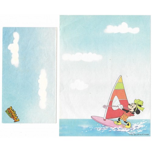 Conjunto de Papel de Carta Antigo Disney Minnie Windsurf - Soft Paper