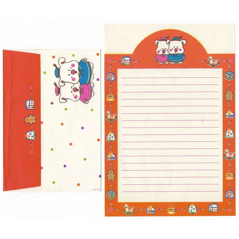 Conjunto de Papel de Carta Antigo Boo & Jo (CVM)