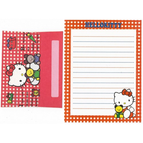 Conjunto de Papel de Carta Antigo Hello Kitty & Bear XDZ