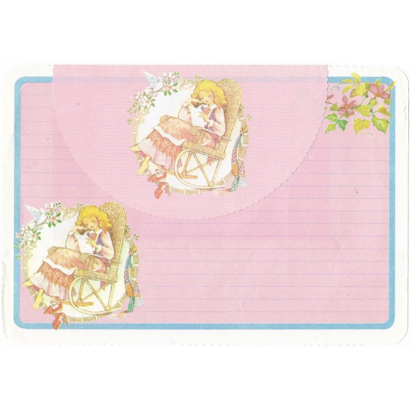 Conjunto de Papel de Carta ANTIGO Sunny & Candy CRS1