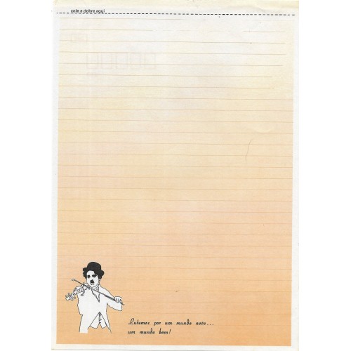 Papel de Carta Coleção TERNURA Chaplin 06