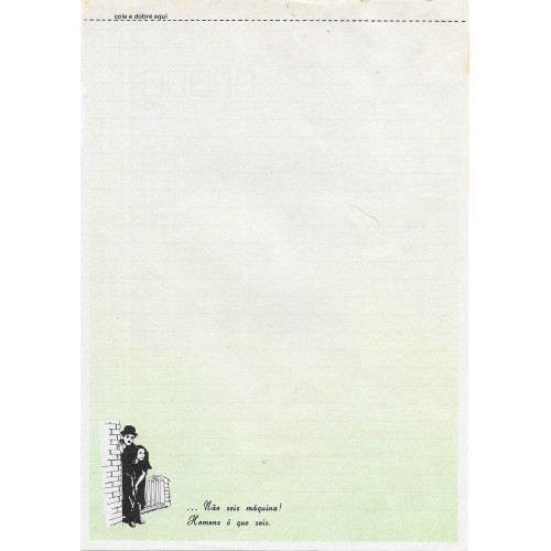 Papel de Carta Coleção TERNURA Chaplin 10