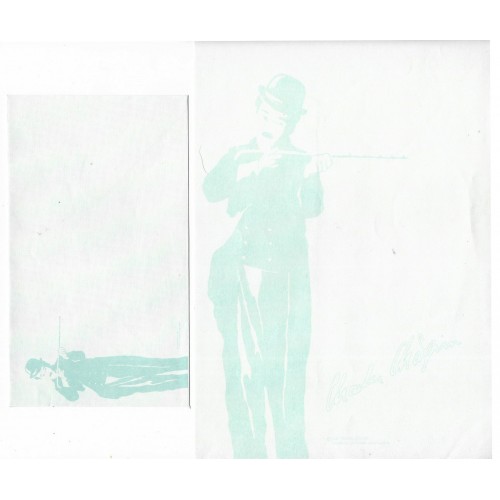 Ano 1987. Conjunto de Papel de Carta Chaplin Bubbles CAZ