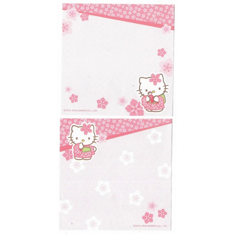 Ano 2006. Kit 2 Notas Hello Kitty Kimono Sanrio