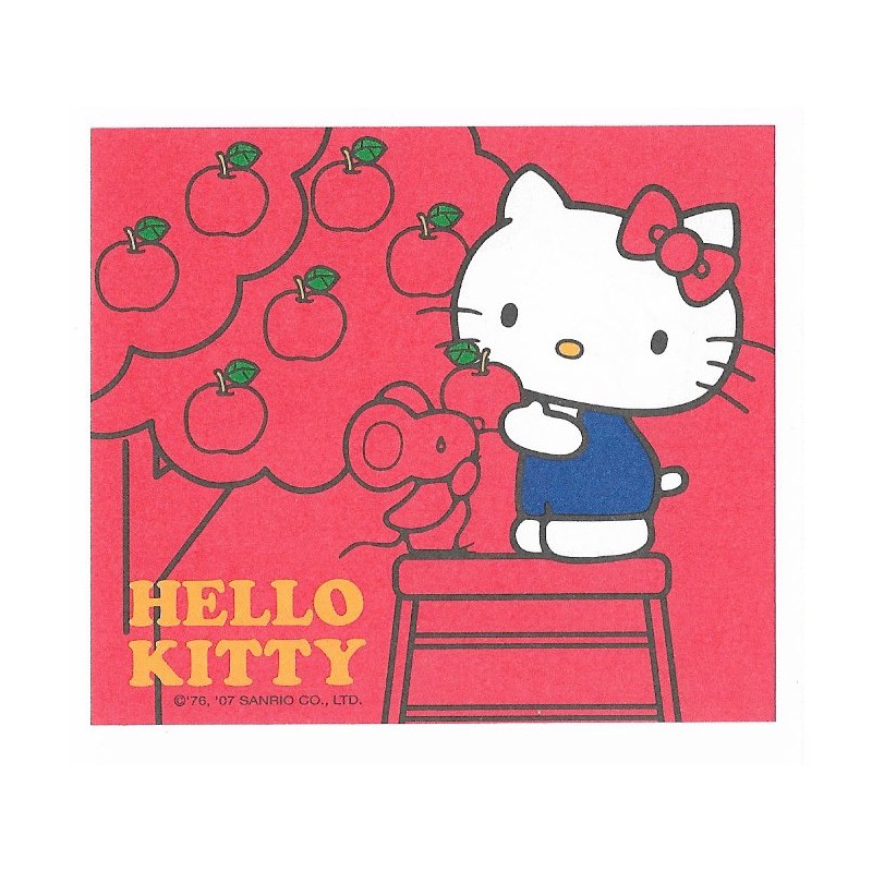 Ano 2007. Nota Hello Kitty Apple Tree Sanrio