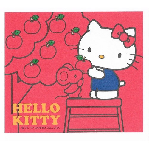 Ano 2007. Nota Hello Kitty Apple Tree Sanrio