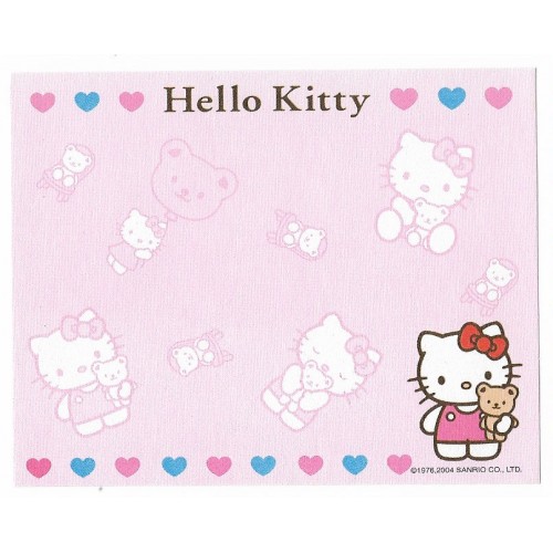 Ano 2004. Nota Hello Kitty & Bear Sanrio
