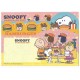 Kit 4 Notas GRANDES Snoopy Hamburger Shop Hallmark Japan