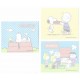 Kit 3 Notas Snoopy & Woodstock Peanuts Japan