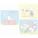 Kit 3 Notas Snoopy & Woodstock Peanuts Japan