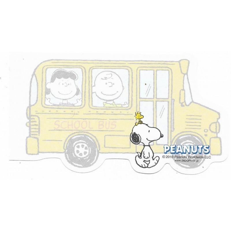 Nota Snoopy School Bus Peanuts Japan
