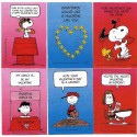 Kit 6 Mini-Cartões de Mensagem Valentines Antigo Importado Snoopy4