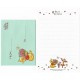 Mini Conjunto de Papel de Carta Disney POOH Best Wishes for You Japan