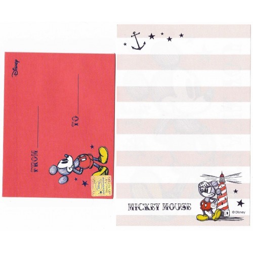 Mini Conjunto de Papel de Carta Disney MICKEY Thank You Japan