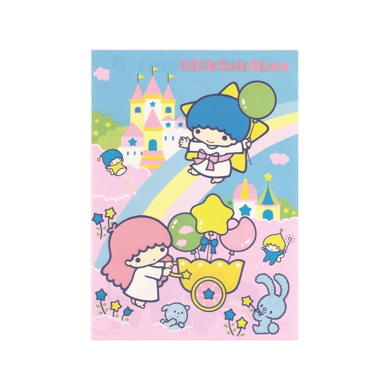 Ano 1984. Conjunto de Papel de Carta Little Twin Stars Vintage Sanrio