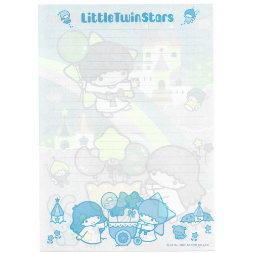 Ano 1984. Conjunto de Papel de Carta Little Twin Stars Vintage Sanrio