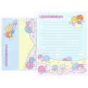 Ano 2003. Conjunto de Papel de Carta Little Twin Stars LBL Sanrio