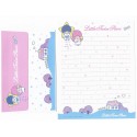 Ano 2003. Conjunto de Papel de Carta Little Twin Stars LBR Sanrio