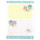 Ano 1998. Kit 3 Papéis de Carta Little Twin Stars Antigo (Vintage) Sanrio